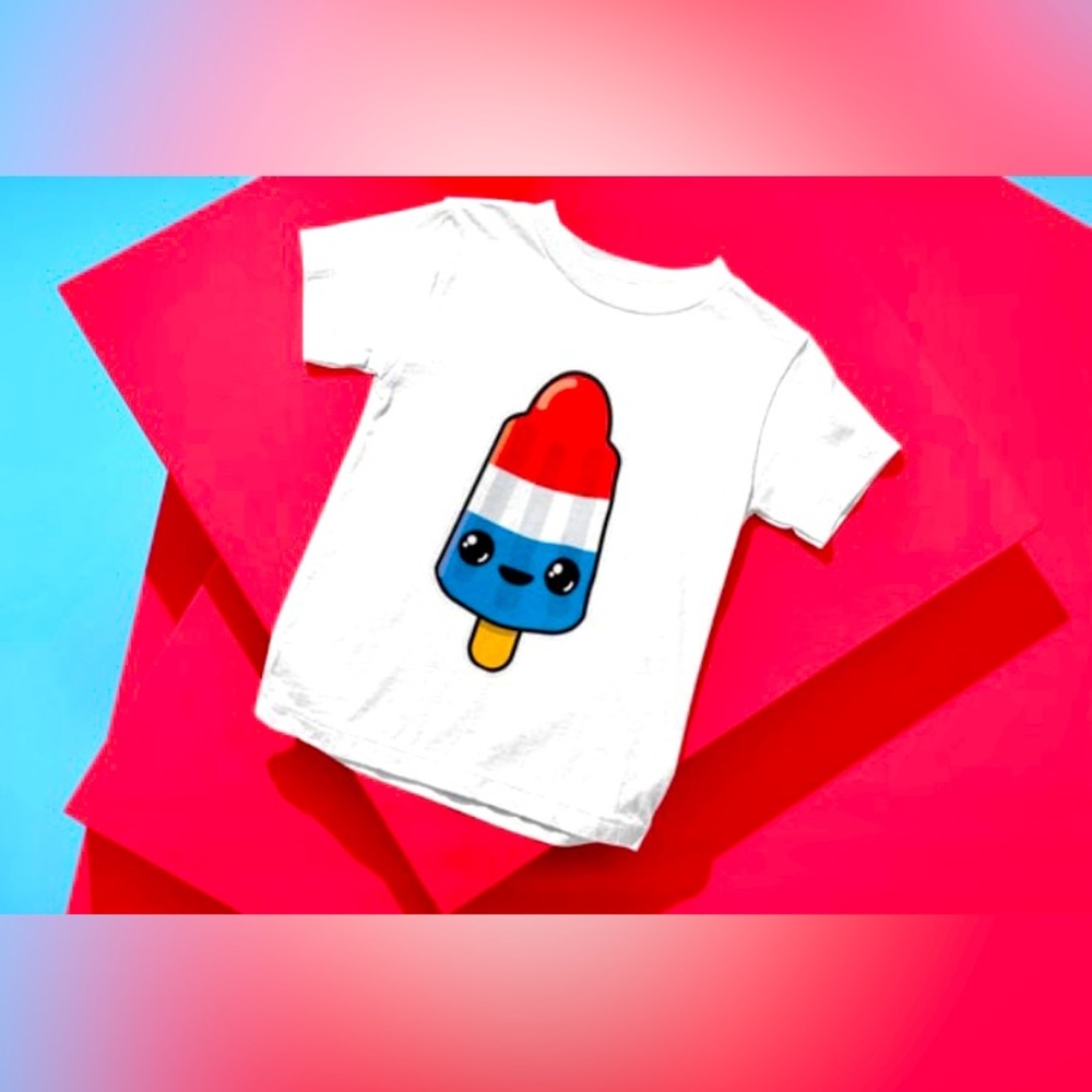 ❤️🤍💙Kawaii Bomb Popsicle Toddler T-shirt